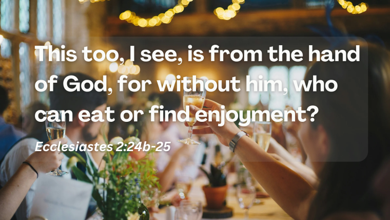 Ecclesiastes 2:1-26 –  Life in the Haze: Enjoyment Under the Sun